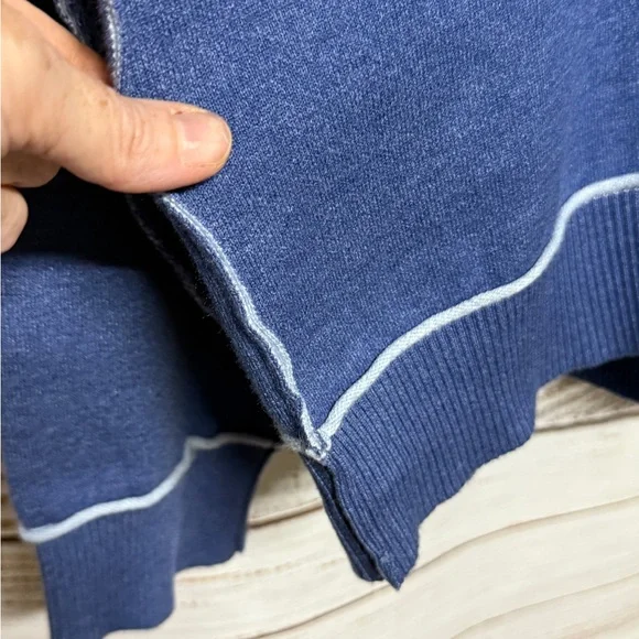 Anthropologie Blue Crew Neck Sweater - Picture 6 of 7